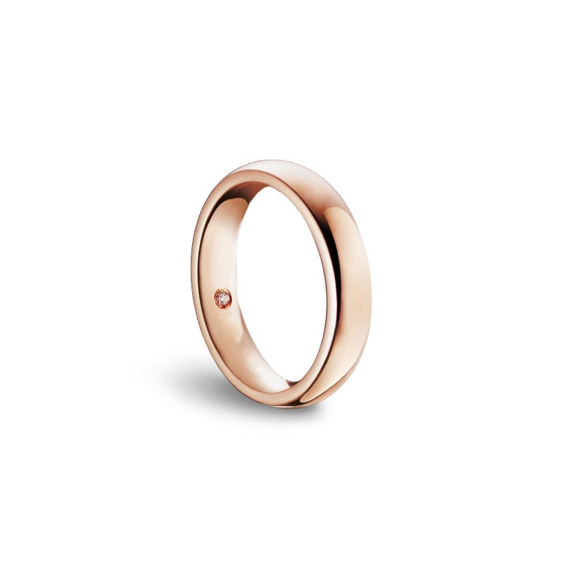 Damiani Veramore Ring 20035618, An 18k rose gold ring set with diamonds