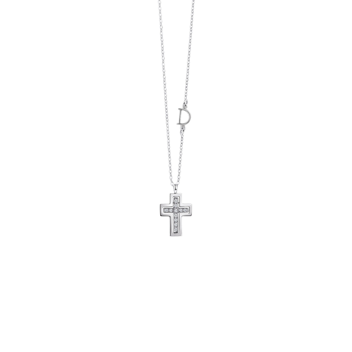 Damiani Belle Epoque Necklace 20059783, An 18k white gold necklace set with diamonds