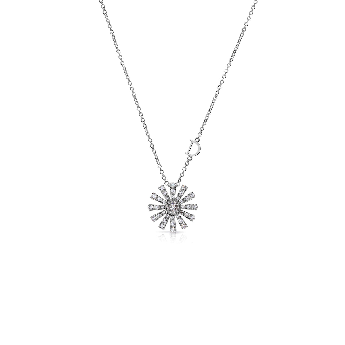 Damiani Margherita Necklace 20072760, An 18k white gold necklace set with diamonds