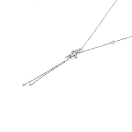 Damiani Eden Necklace 20077480, An 18k white gold necklace set with diamonds