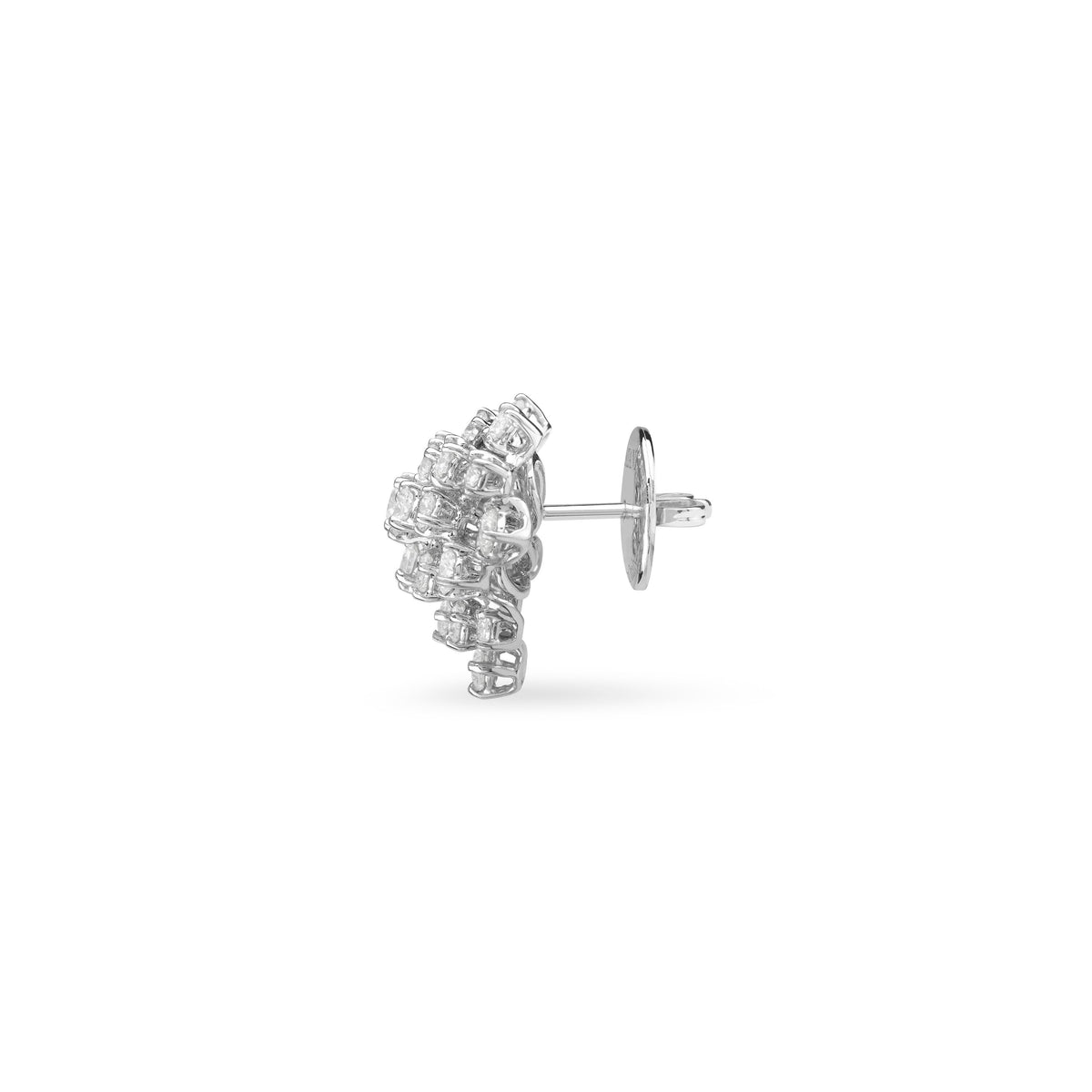 Damiani Mimosa Earrings 20084783, A pair of 18k white gold earrings set with diamonds