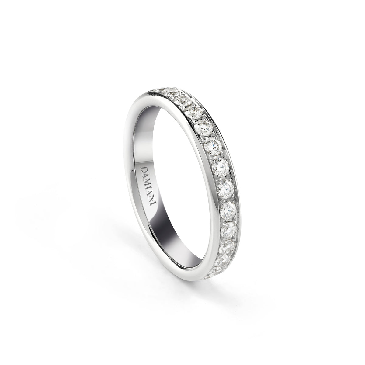 Damiani Veramore Ring 20087530, An 18k white gold ring set with diamonds
