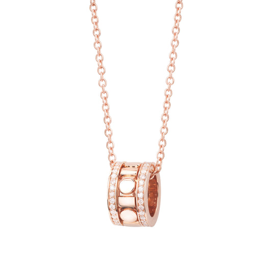 Damiani Belle Epoque Necklace 20093325, An 18k rose gold necklace set with diamonds