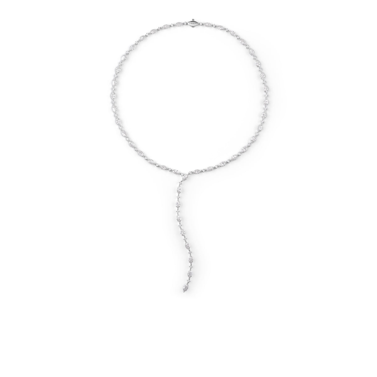 Damiani Emozioni Necklace 20104236, An 18k white gold necklace set with diamonds