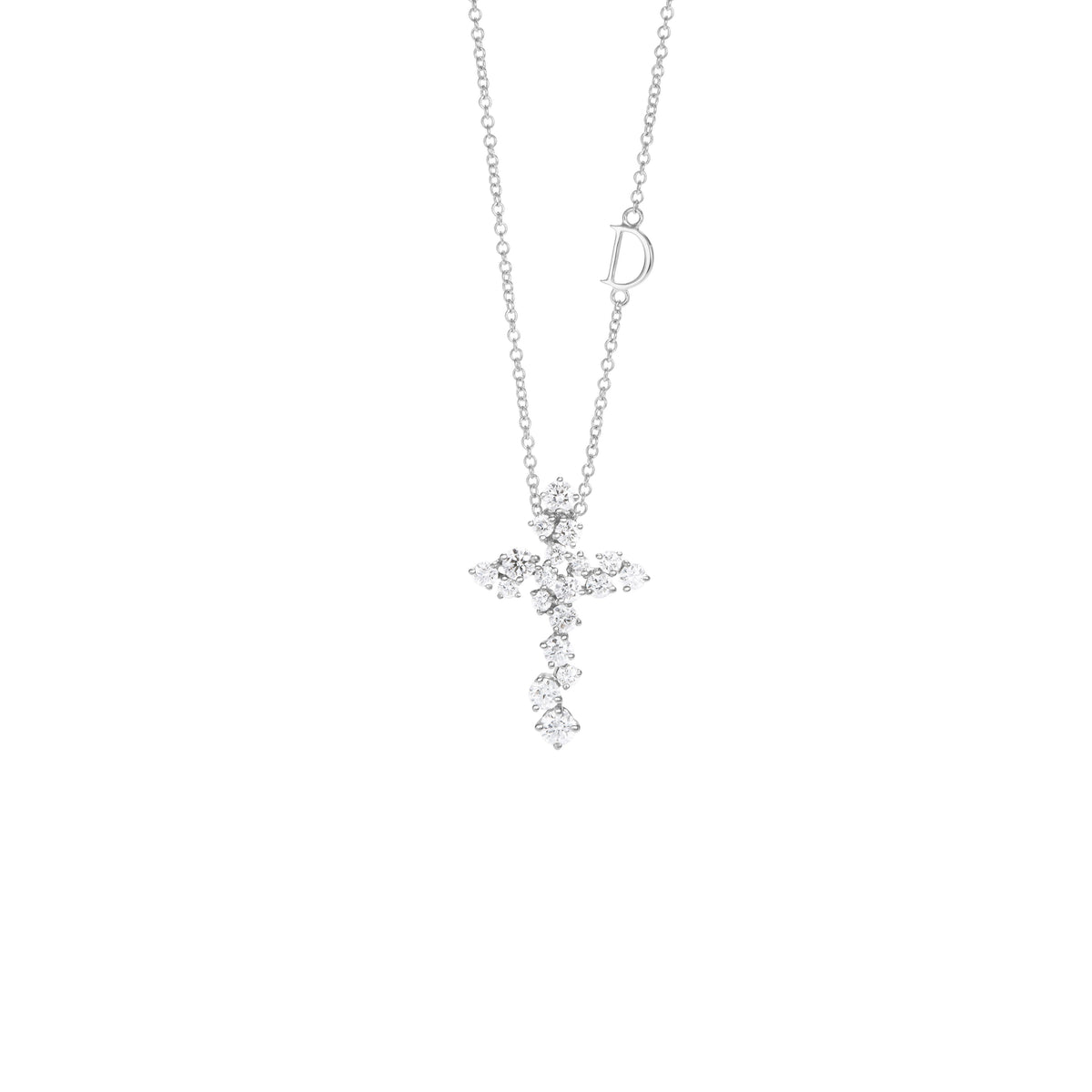 Damiani Mimosa Necklace 20111732, An 18k white gold necklace set with diamonds