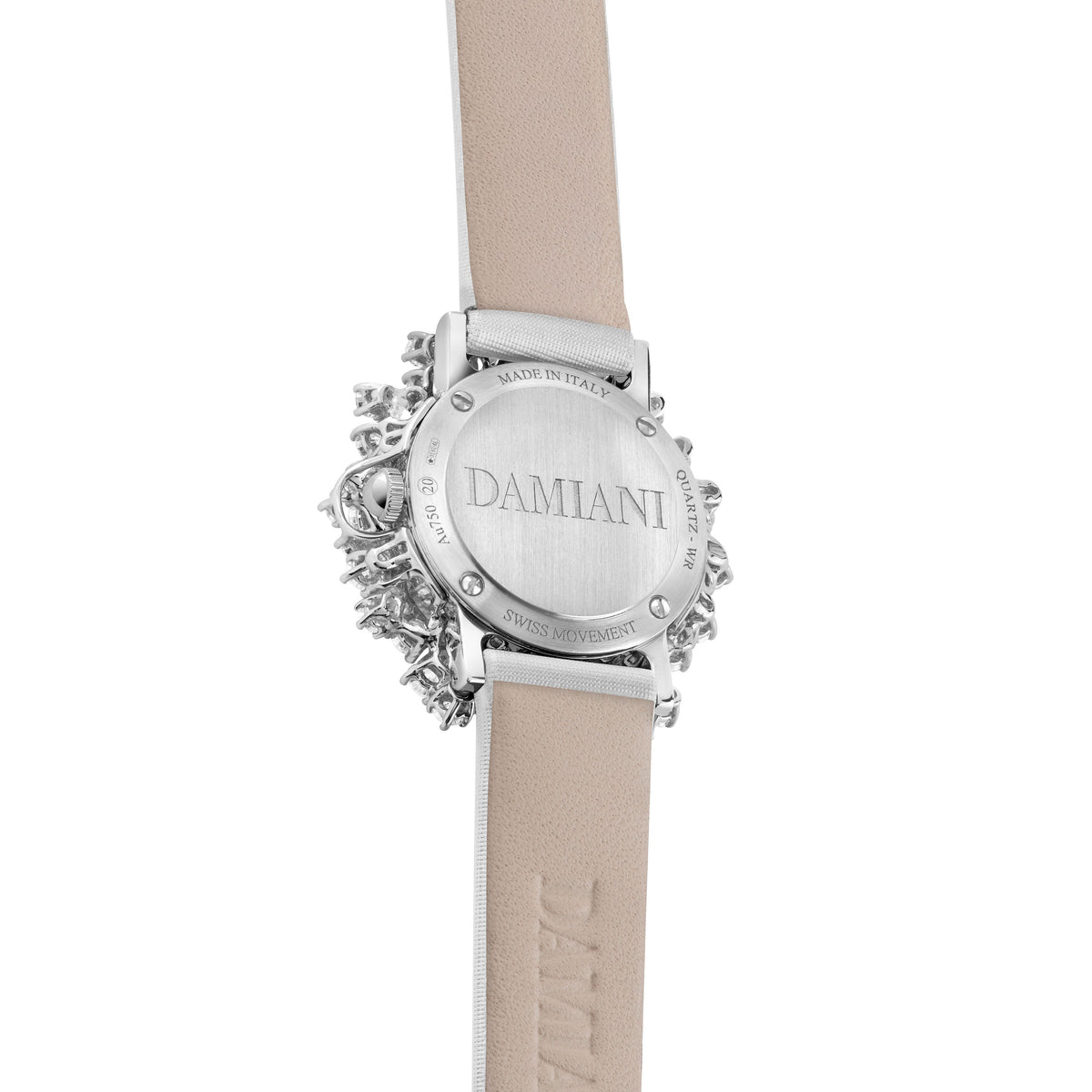 Damiani Mimosa Watch 30050243, An 18k white gold jewellery watch set with diamonds