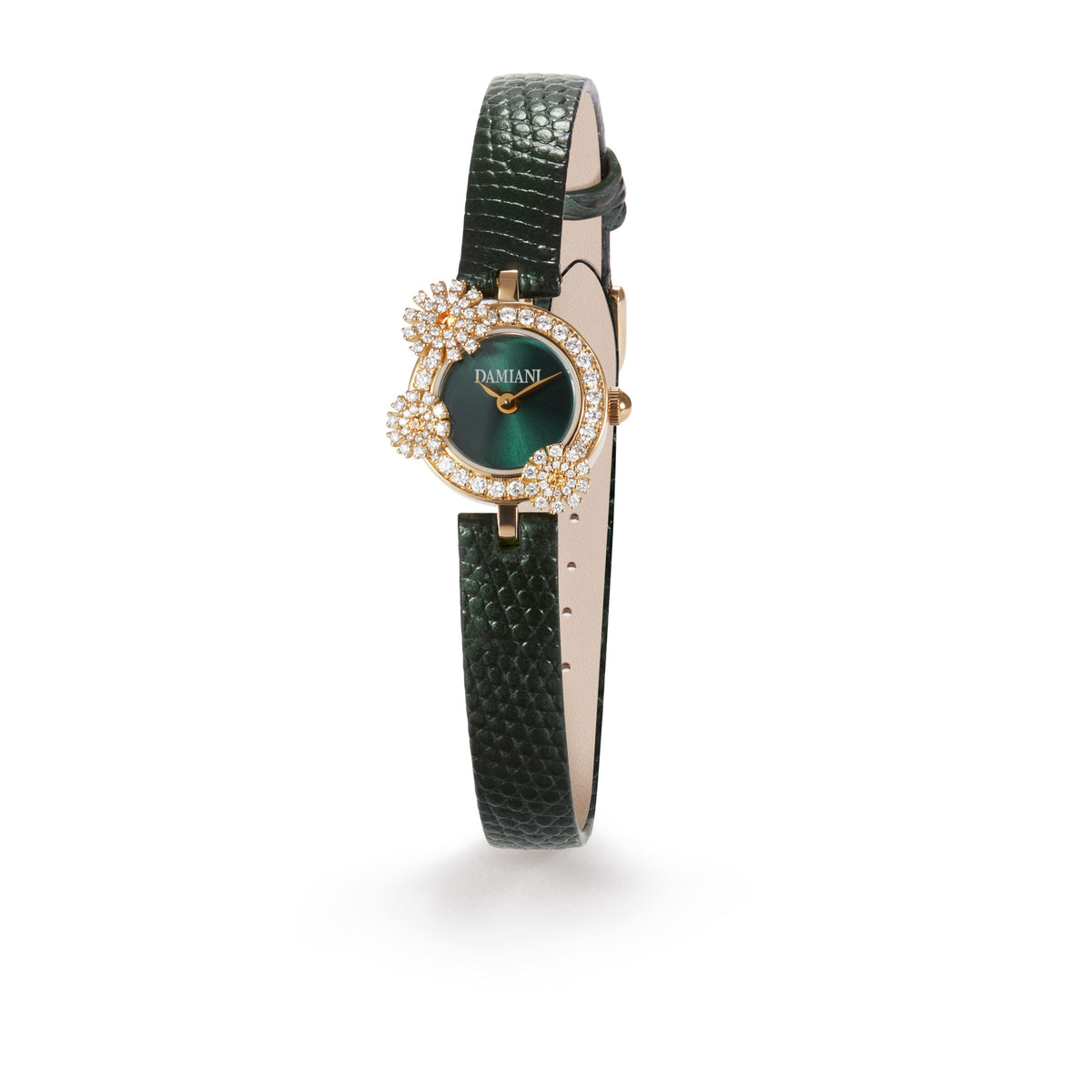 Damiani Watch 30053901, An 18k yellow gold jewellery watch set with diamonds and sapphires