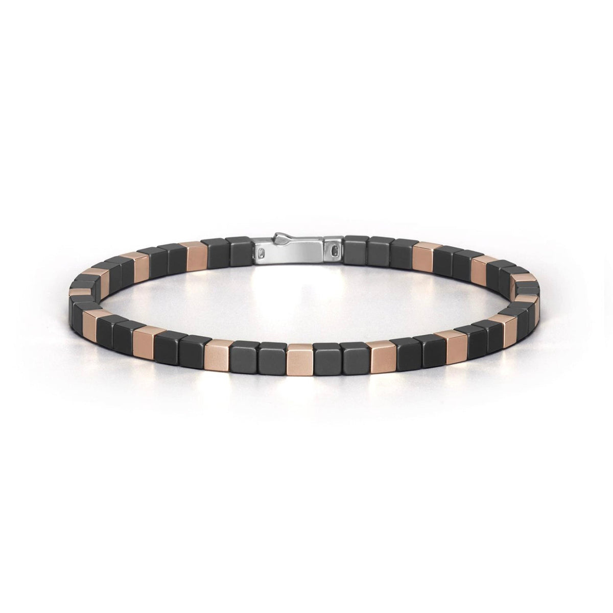Baraka Cyborg Ceramic Bracelet BR351051ROCN, a men's bracelet in rose gold and black ceramic