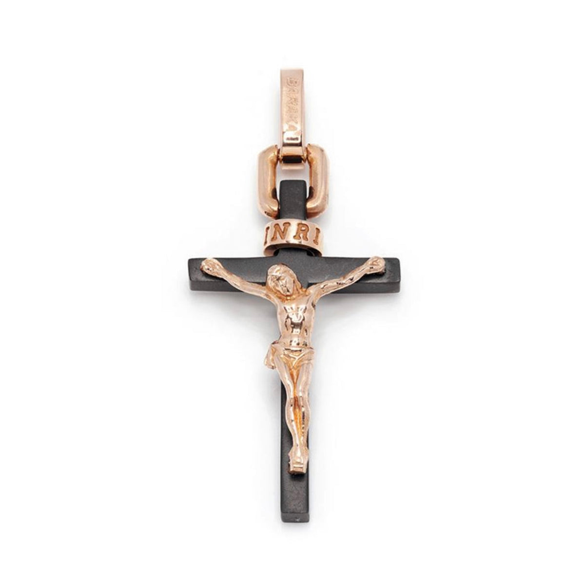 Baraka Cyborg Ceramic Cross CR213201ROGR, a men's cross in rose gold and stainless steel