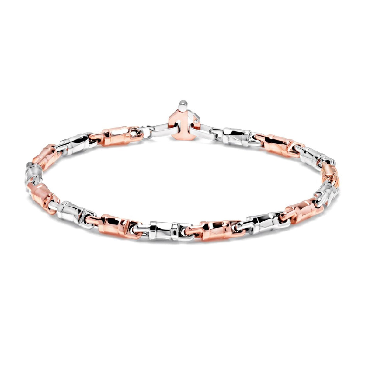 Baraka Nexus Bracelet BR245071BRDB-02, a men's bracelet in rose and white gold set with diamonds