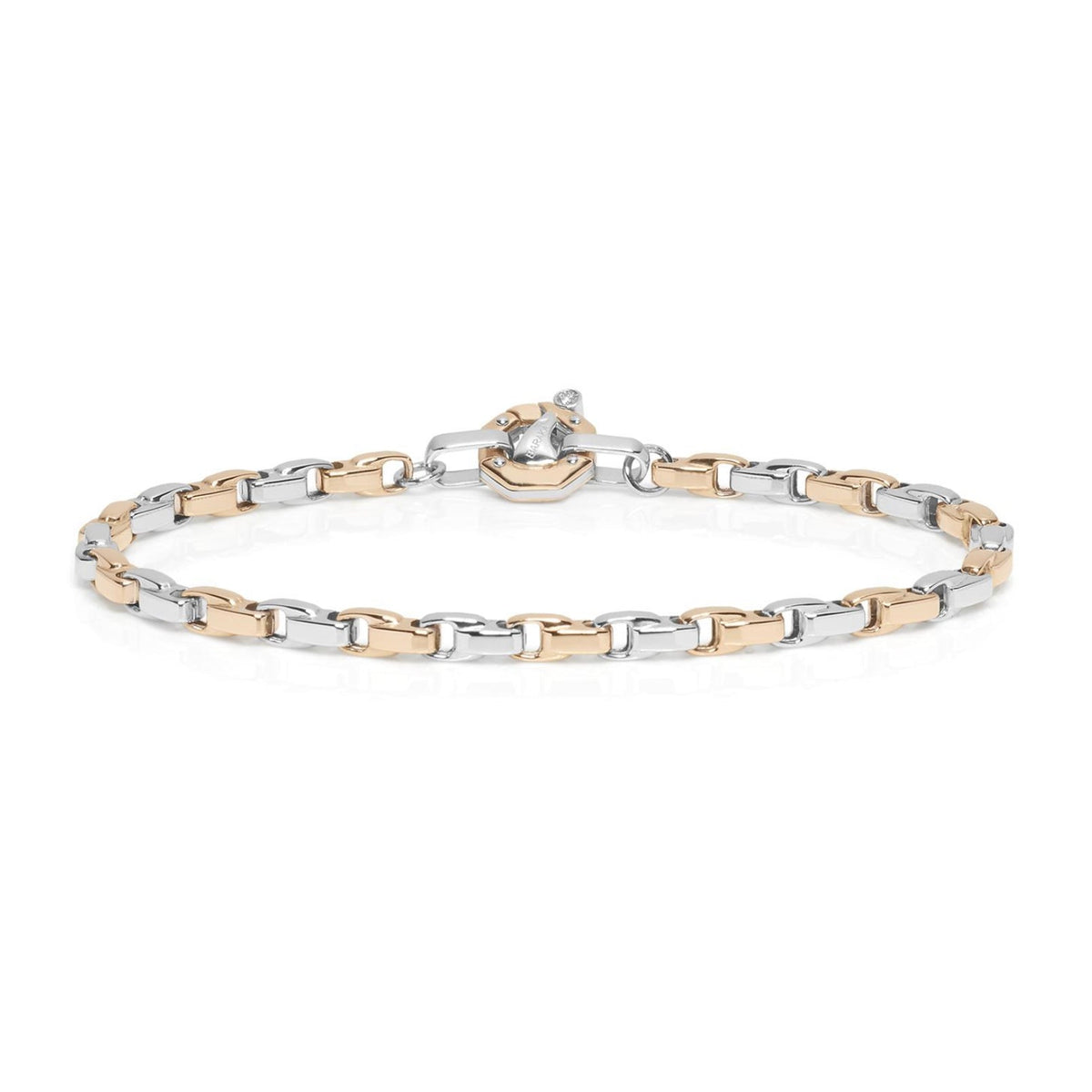 Baraka Nexus Bracelet BR314001BRLU-02, a men's bracelet in rose and white gold set with diamonds