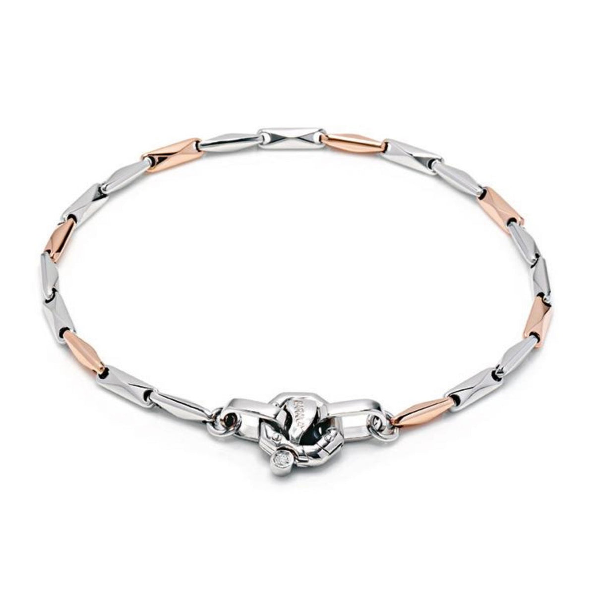 Baraka Ritmika Bracelet BR214721BRLU-02, a men's bracelet in rose and white gold set with diamonds