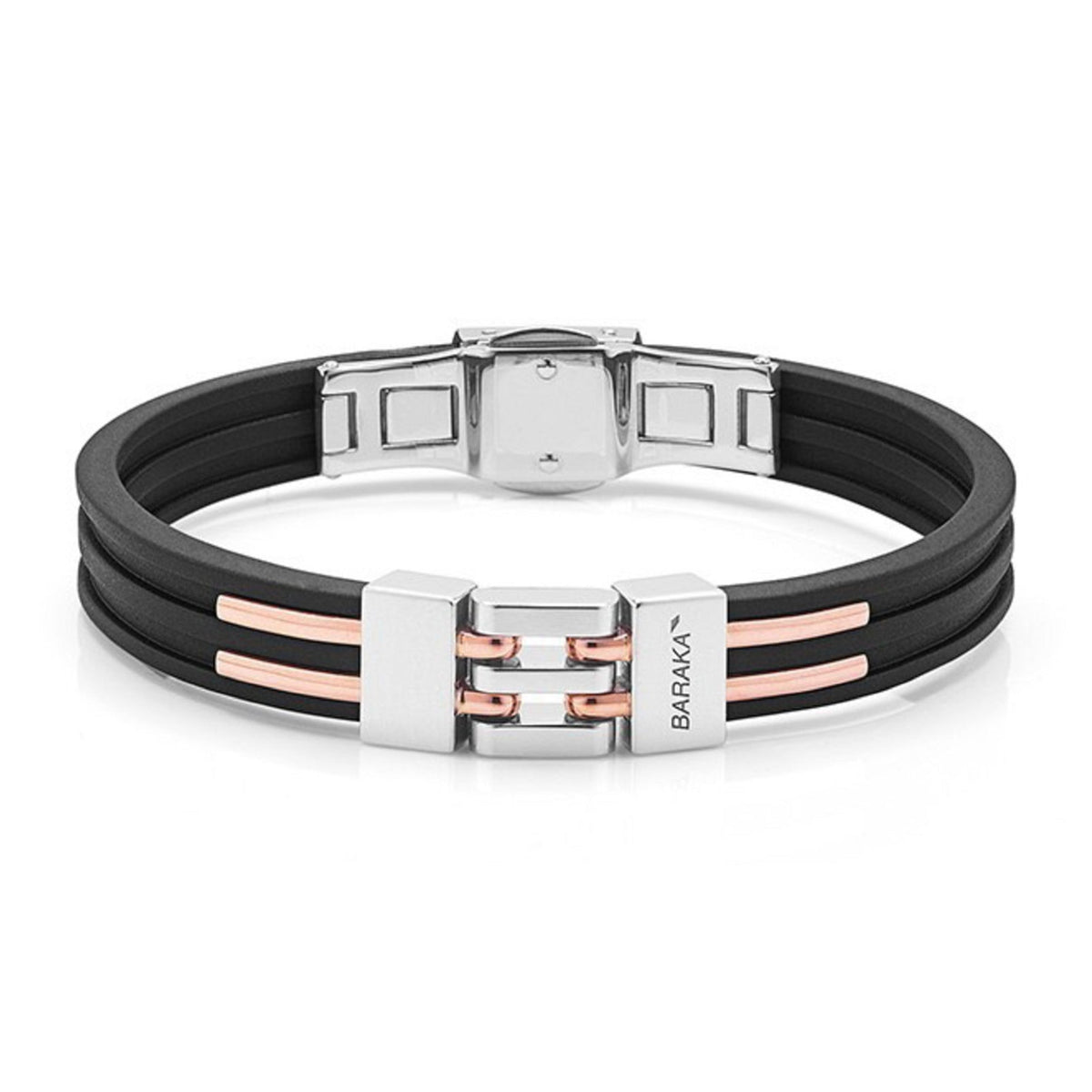 Baraka Vortex Bracelet BR262211BRLU, a men's bracelet in rose gold and stainless steel