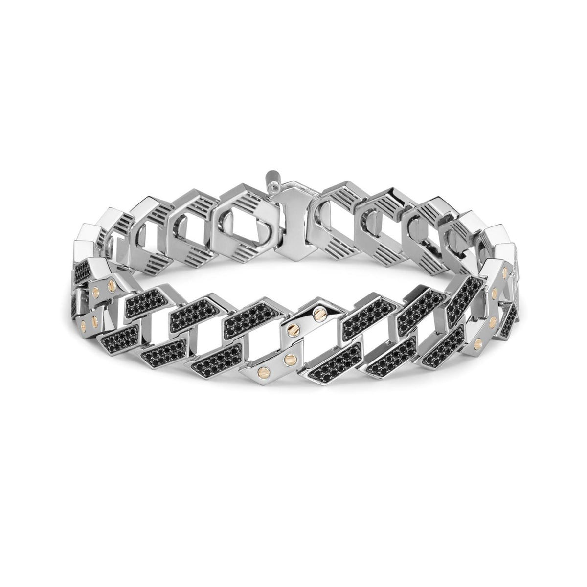 Baraka Ritmika Bracelet BR324001BRDN, a men's bracelet in rose and white gold set with diamonds