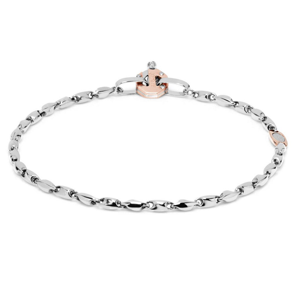 Baraka Nexus Bracelet BR221941BIDB-02, a men's bracelet in rose and white gold set with diamonds