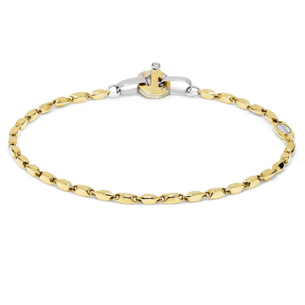 Baraka Nexus Bracelet BR221941GIDB-02, a men's bracelet in white and yellow gold set with diamonds