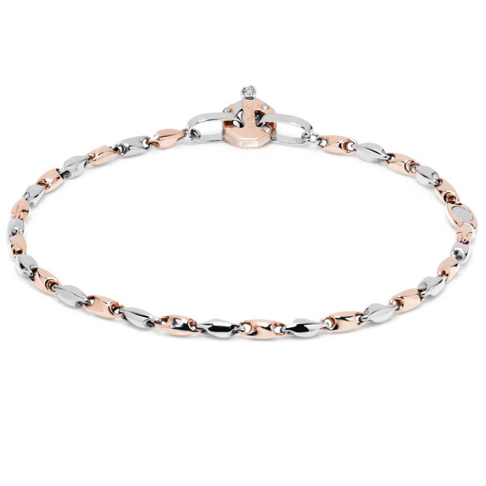 Baraka Nexus Bracelet BR221941RBDB-02, a men's bracelet in rose and white gold set with diamonds