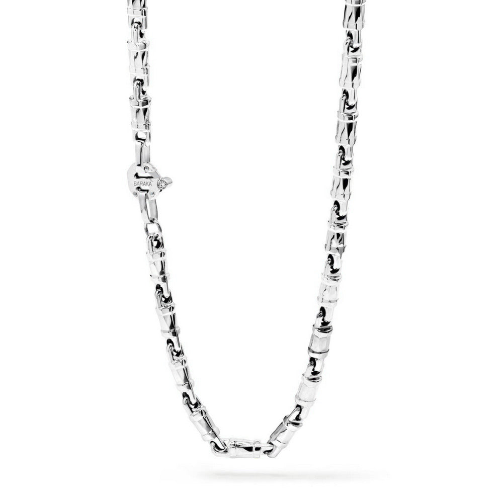 Baraka Nexus Chain GC245071BILU-02, a men's chain in white gold set with diamonds