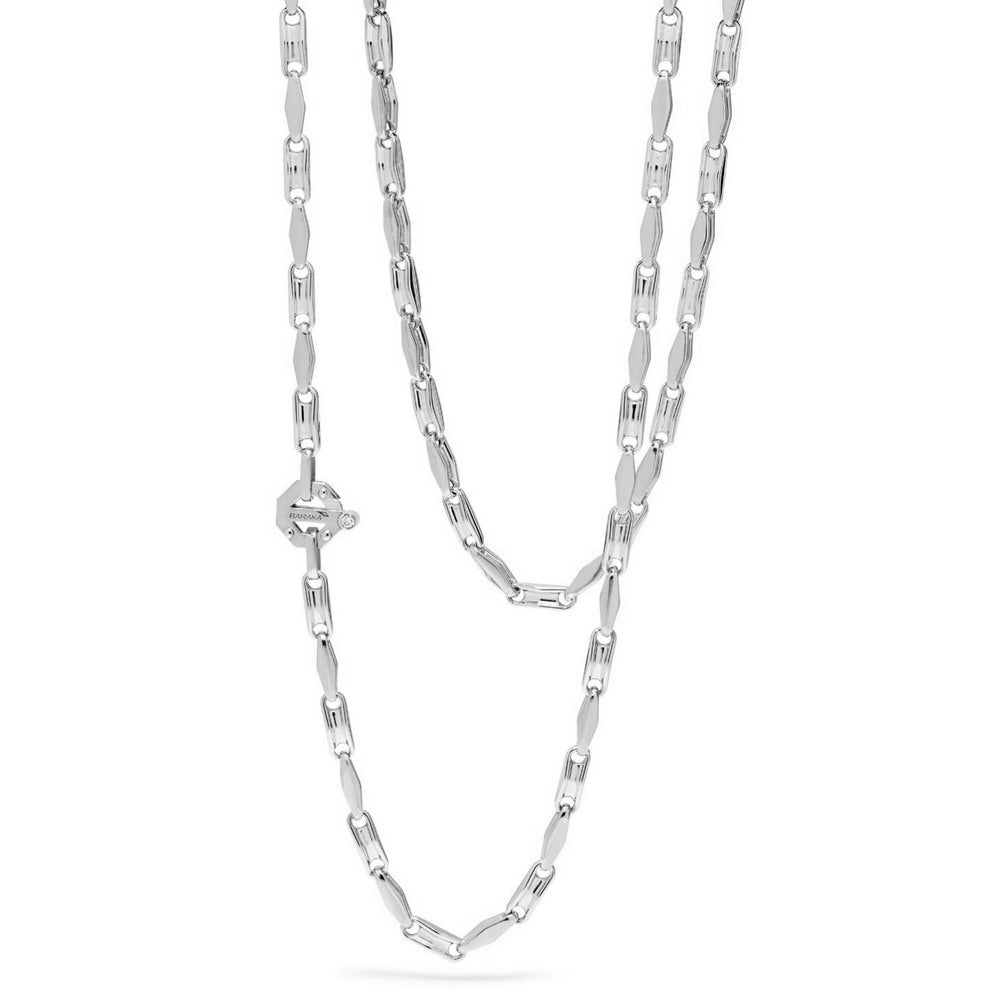 Baraka Ritmika Chain GC293261BILU-02, a men's chain in white gold set with diamonds