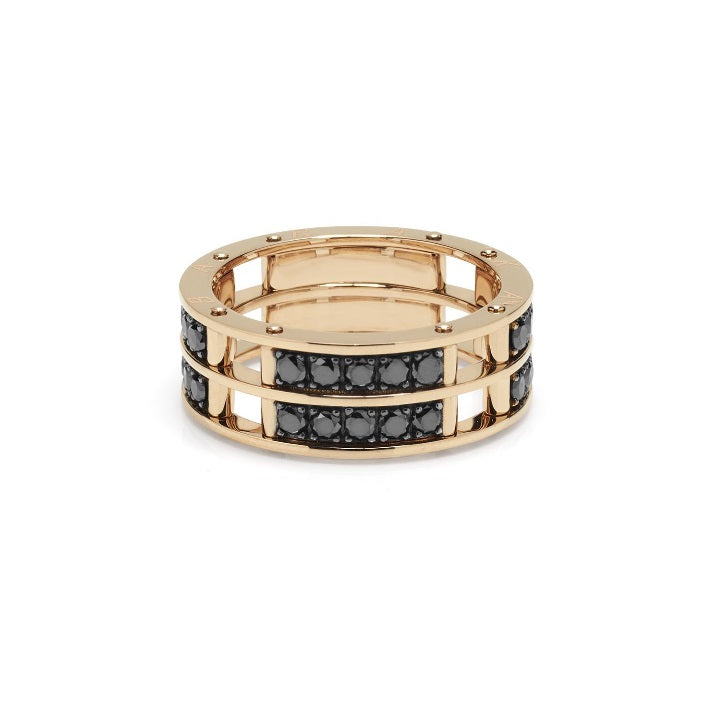Baraka Diamonds Ring AN303041RODN-200, a men's ring in rose gold set with diamonds