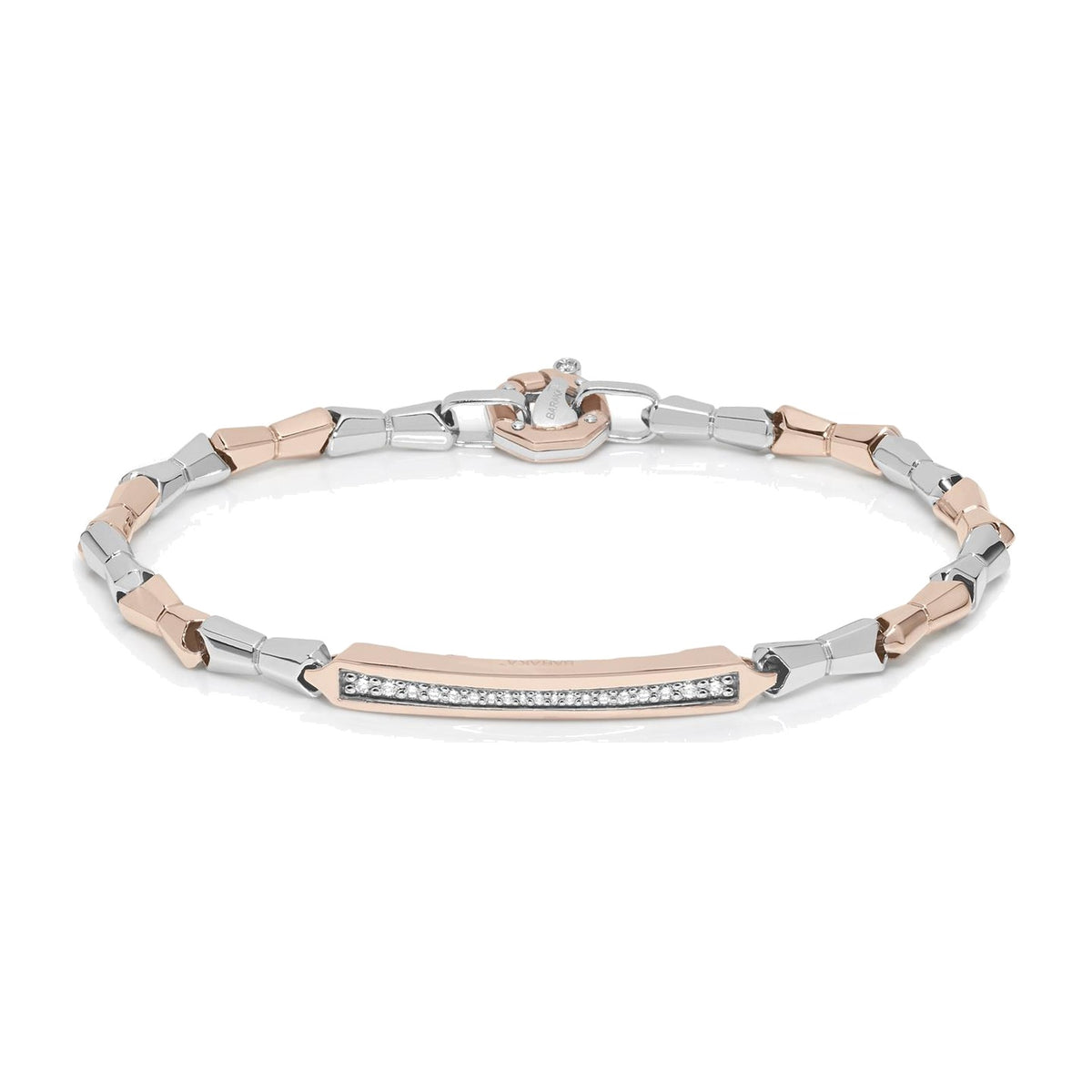 Baraka Nexus Bracelet BR301081BRDB-29, a men's bracelet in rose and white gold set with diamonds
