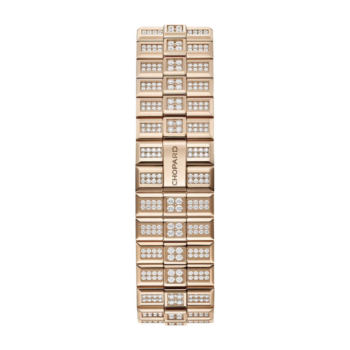 Chopard Alpine Eagle watch in 18k ethical rose gold with diamonds and sapphires, view 4