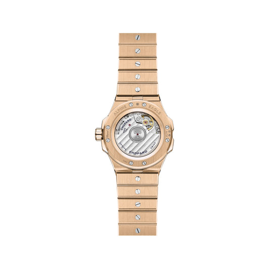 Chopard Alpine Eagle watch in 18k ethical rose gold with diamonds and sapphires, view 2