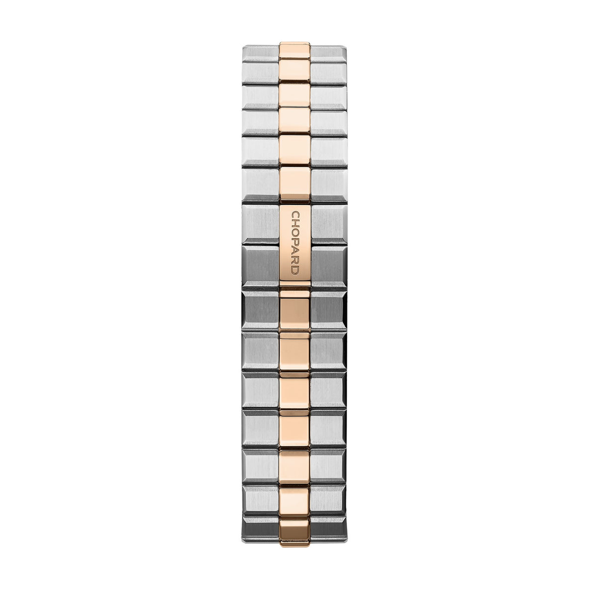 Chopard Alpine Eagle watch in 18k ethical rose gold and stainless steel with diamonds, view 4