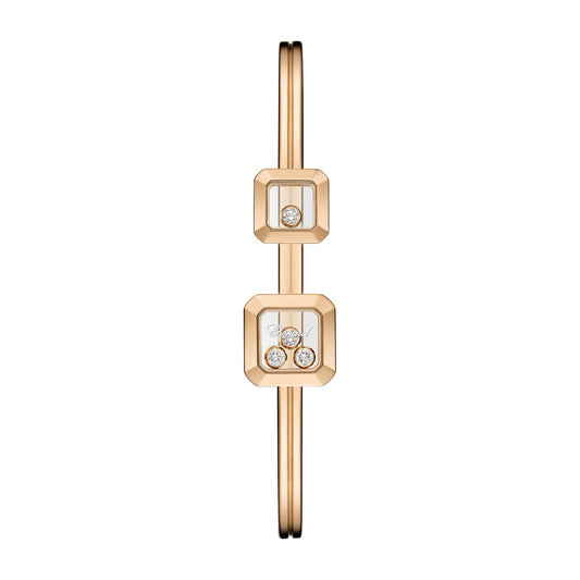 Chopard Happy Diamonds bangle in 18k ethical rose gold view 2