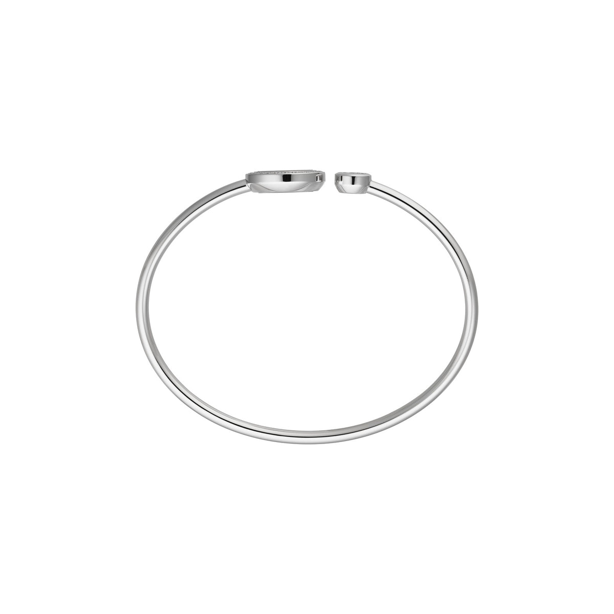 Chopard Happy Diamonds bangle in 18k ethical white gold with diamonds view 3