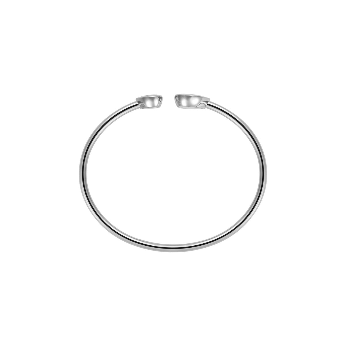 Chopard Happy Diamonds bangle in 18k ethical white gold with diamonds view 3
