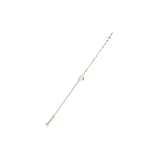 Chopard Happy Diamonds bracelet in 18k ethical rose gold with diamonds view 2