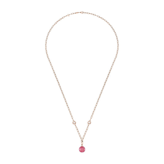 Chopard Happy Diamonds necklace in 18k ethical rose gold with diamonds, view 2