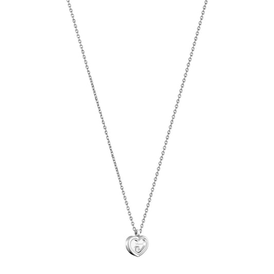 Chopard Happy Diamonds necklace in 18k ethical white gold with diamonds view 2