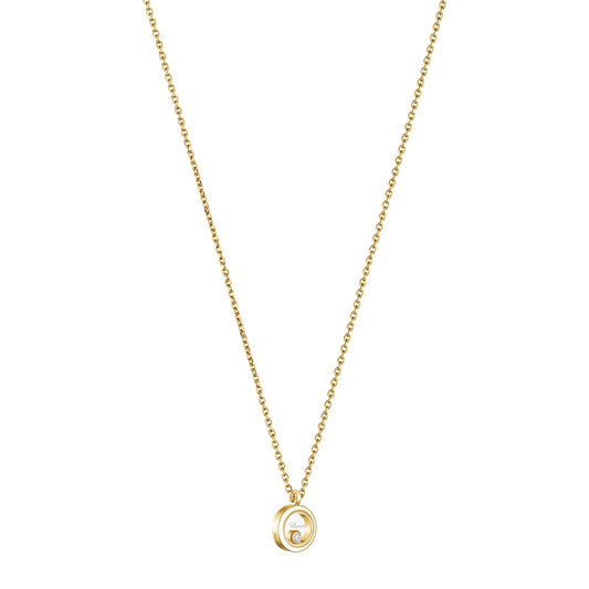 Chopard Happy Diamonds necklace in 18k ethical yellow gold with diamonds view 2
