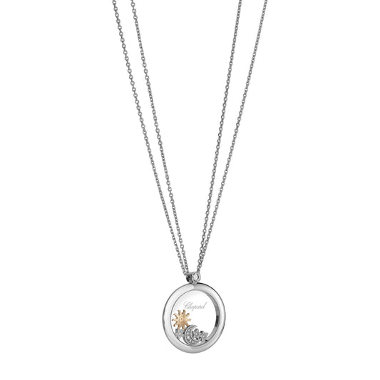 Chopard Happy Diamonds pendant in 18k ethical white gold, view 2