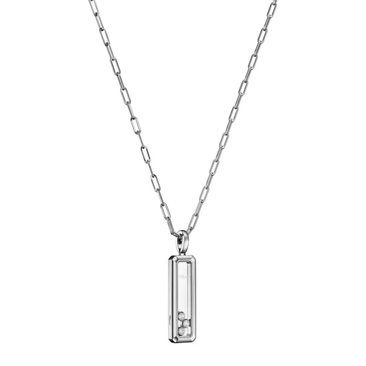 Chopard Happy Diamonds pendant in 18k ethical white gold, view 2