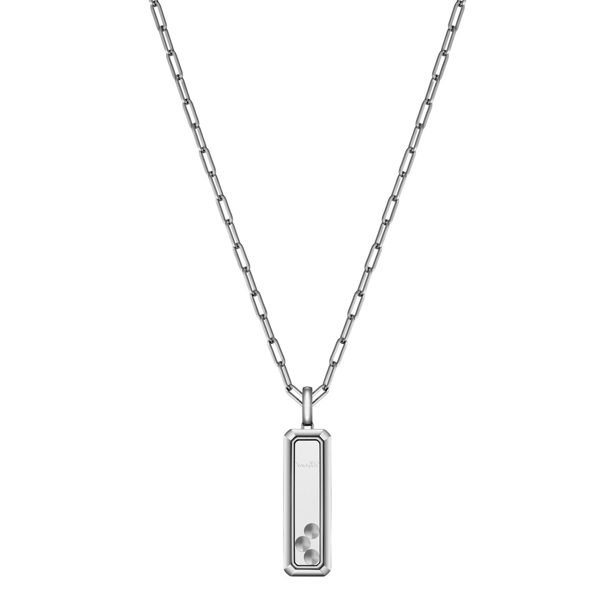 Chopard Happy Diamonds pendant in 18k ethical white gold, view 4