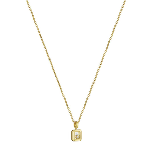 Chopard Happy Diamonds pendant in 18k ethical yellow gold with moving diamonds, view 2