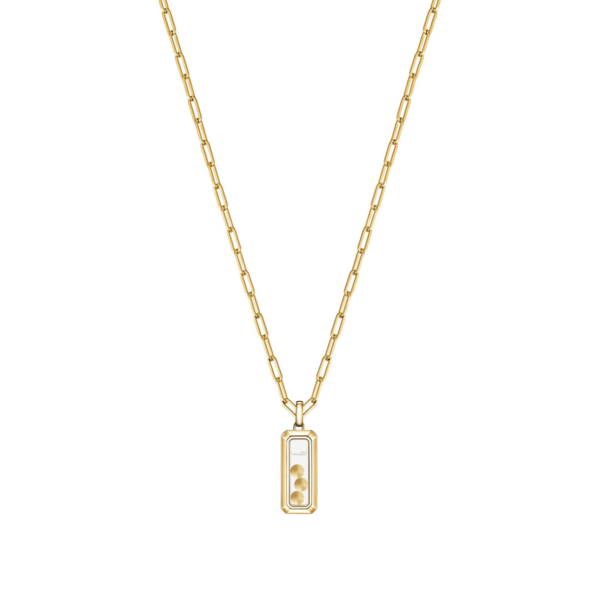 Chopard Happy Diamonds pendant in 18k ethical yellow gold with diamonds, view 4