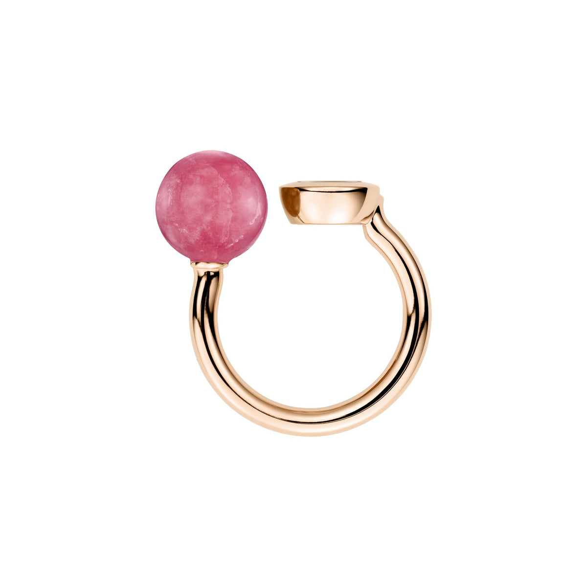 Chopard Happy Diamonds ring in 18k ethical rose gold with diamonds, view 3