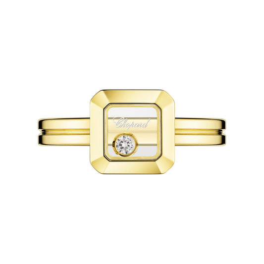 Chopard Happy Diamonds ring in 18k ethical yellow gold with diamonds, view 2