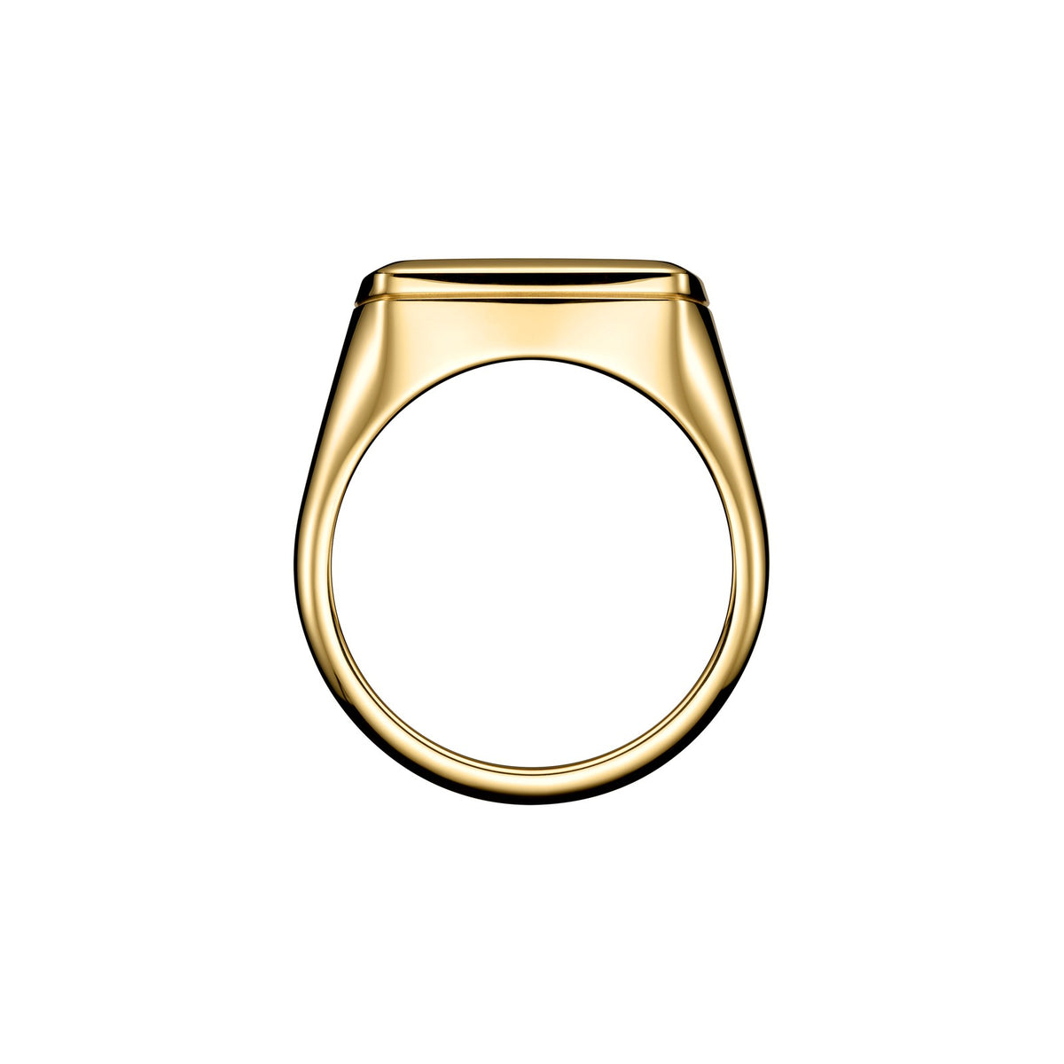 Chopard Happy Diamonds ring in 18k ethical yellow gold with onyx, view 3