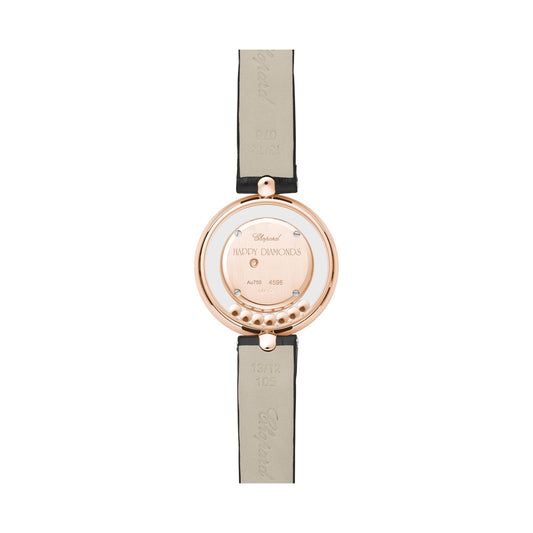 Chopard Happy Diamonds watch in 18k ethical rose gold with moving diamonds, view 2