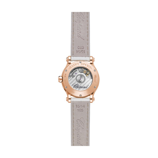 Chopard Happy Sport watch in 18k ethical rose gold with diamonds, view 2