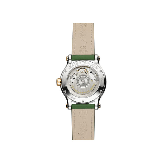 Chopard Happy Sport watch in 18k ethical rose gold and stainless steel, view 2