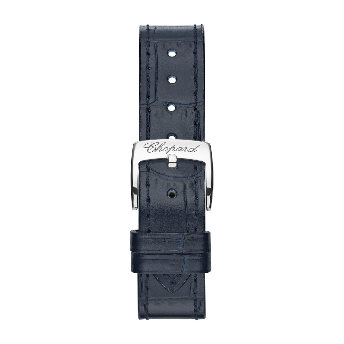 Chopard Happy Sport watch in 18k ethical rose gold and stainless steel with moving diamonds and sapphires, view 4