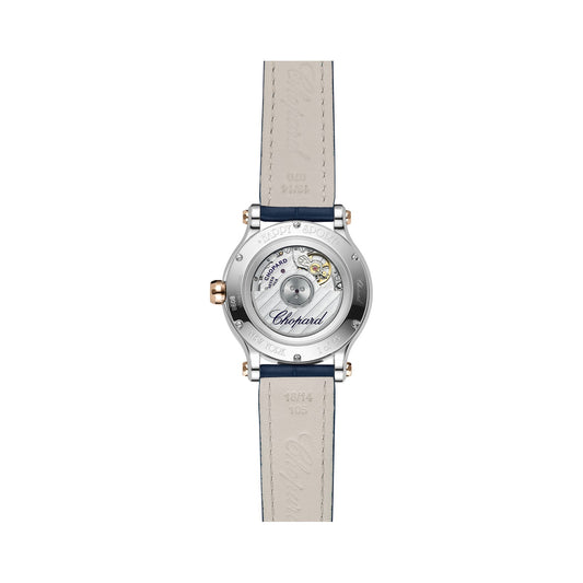 Chopard Happy Sport watch in 18k ethical rose gold and stainless steel, view 2