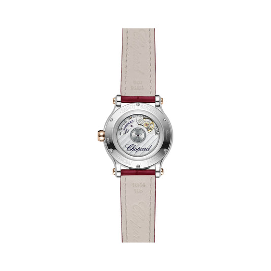 Chopard Happy Sport watch in 18k ethical rose gold and stainless steel, view 2