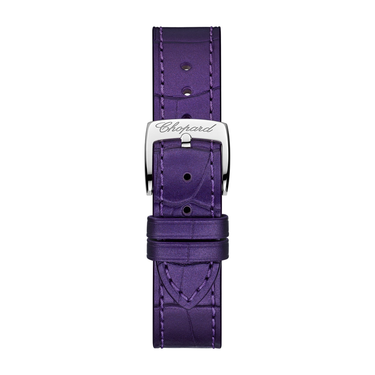 Chopard Happy Sport watch in 18k ethical rose gold and stainless steel with moving diamonds, view 4